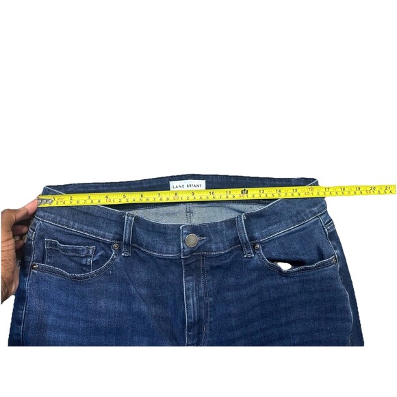 Lane Bryant Jeans Womens 18 High Rise Flex Magic Waistband Straight Leg Denim - Picture 3 of 6